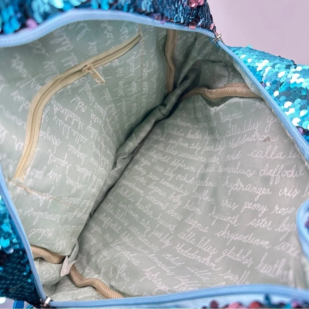Sequin Flip Backpack – Reversible Blue Glitter Bag | Sparkle School or Daypack